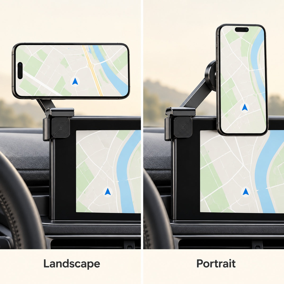 Magnetic Screen-Edge Phone Mount