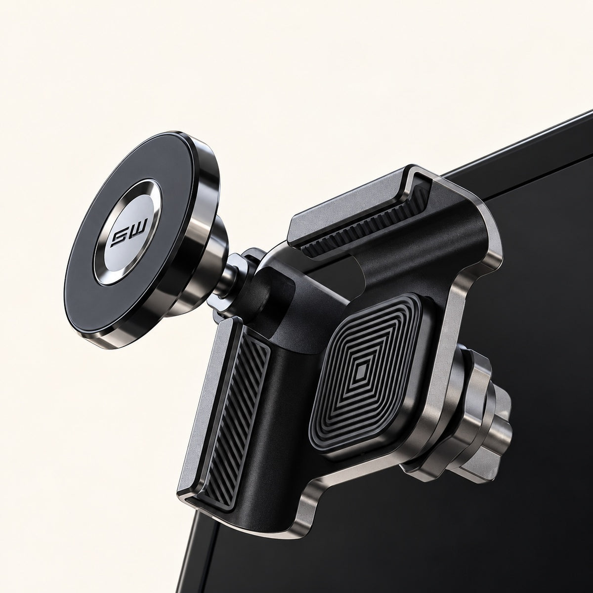 Magnetic Screen-Edge Phone Mount